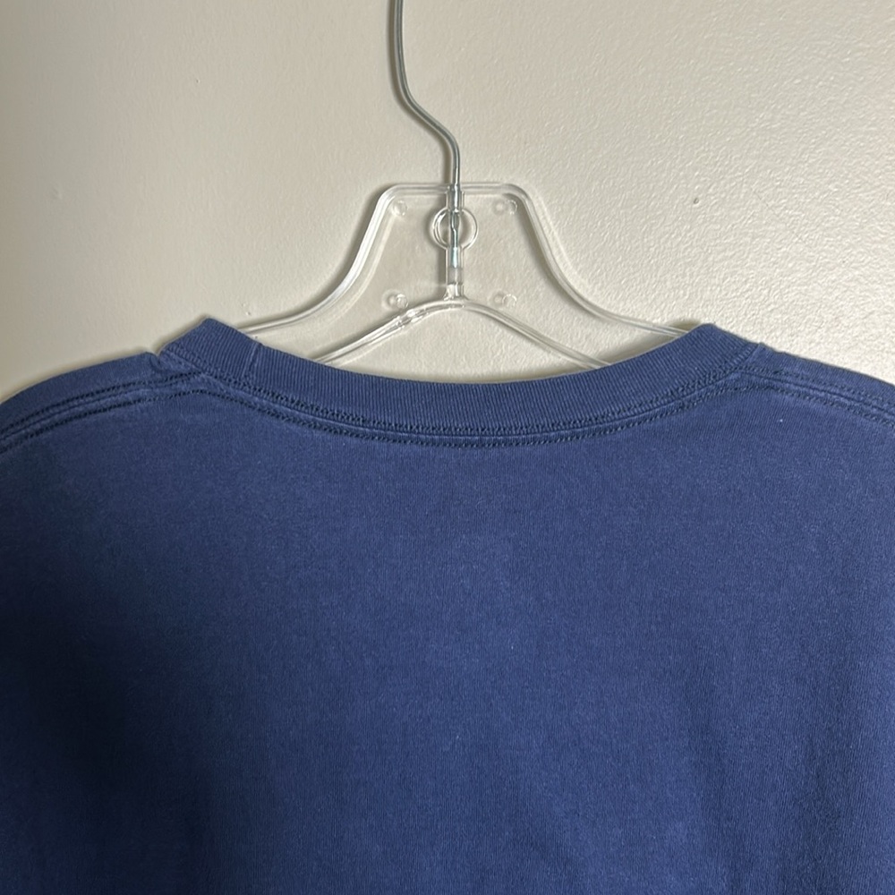 Bush’s Best Baked Beans Navy Blue Hanes Crew Neck Short Sleeve Shirt Size XL - Picture 7 of 9